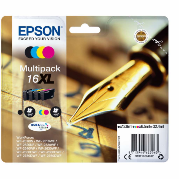 EPSON ink čer Singlepack ""Pero"" Black 16 DURABrite Ultr...