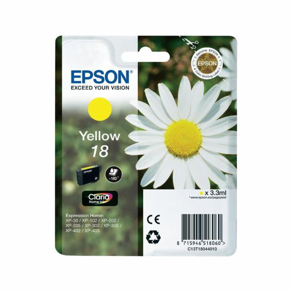 EPSON ink bar Singlepack "Sedmikráska" Yellow 18 Claria H...