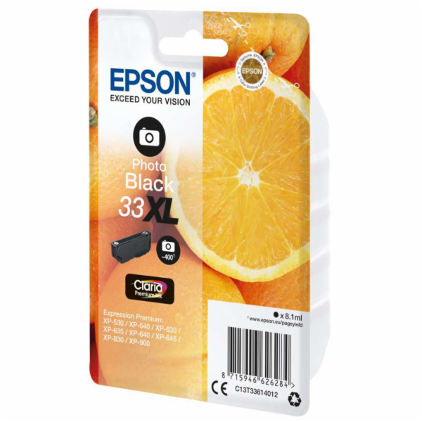 Epson cartridge photo cerna Claria Premium 33 XL      T 3361
