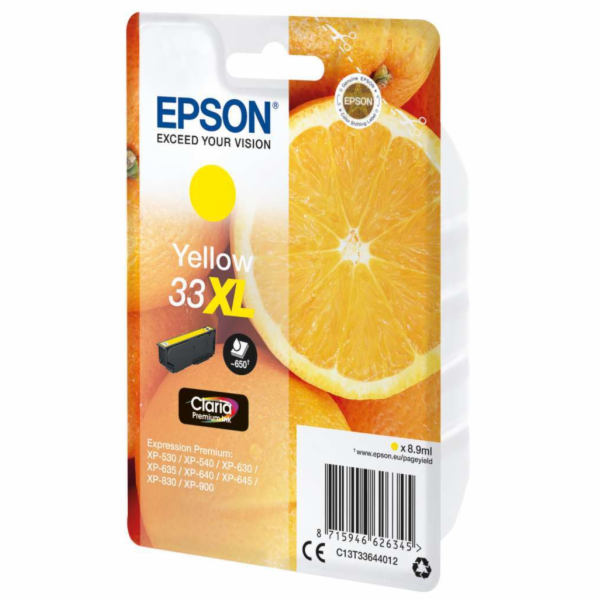 Epson cartridge zluta Claria Premium 33 XL      T 3364