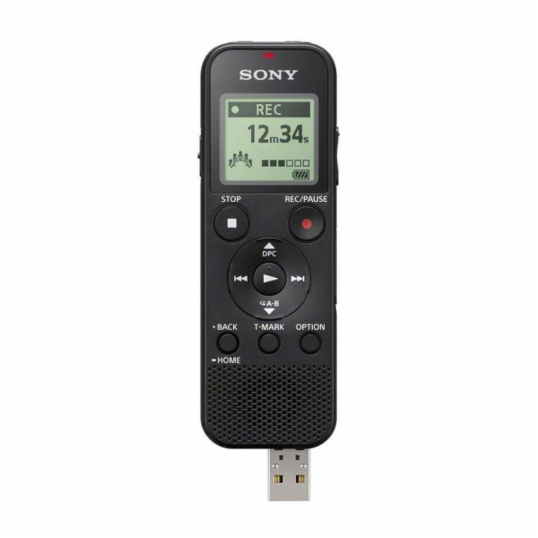 SONY ICD-PX370 dig. diktafon,černý,4GB,PC