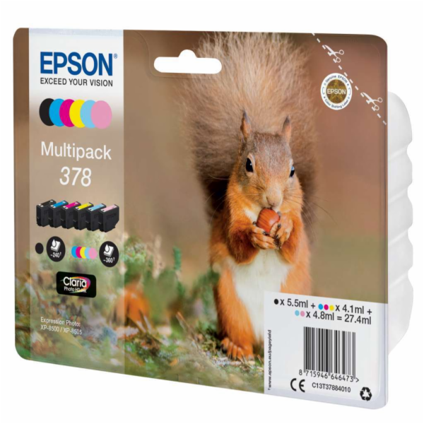 Epson Multipack Claria Photo HD T 378 (6 barev)          ...