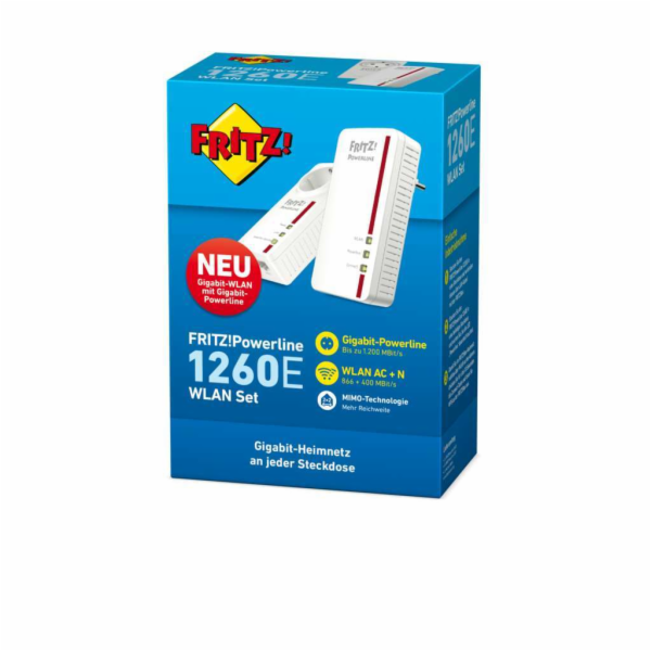AVM FRITZ! 1260E Powerline Kit, 2er-Bundle
