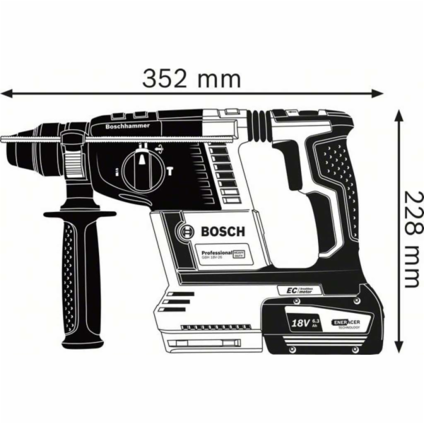 Akku-Bohrhammer GBH 18V-26 Professional solo