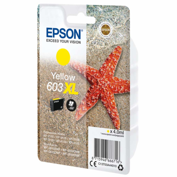 EPSON ink bar Singlepack "Hvězdice" Yellow 603XL Ink