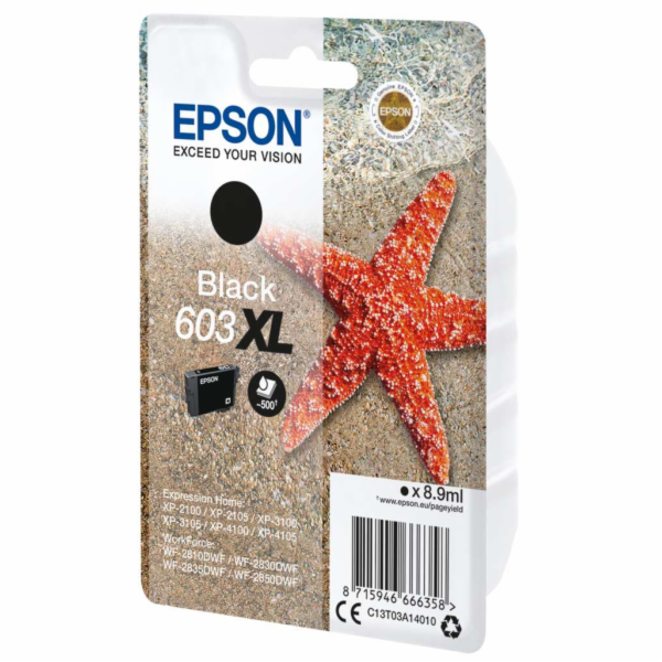 EPSON ink čer Singlepack "Hvězdice" Black 603XL Ink
