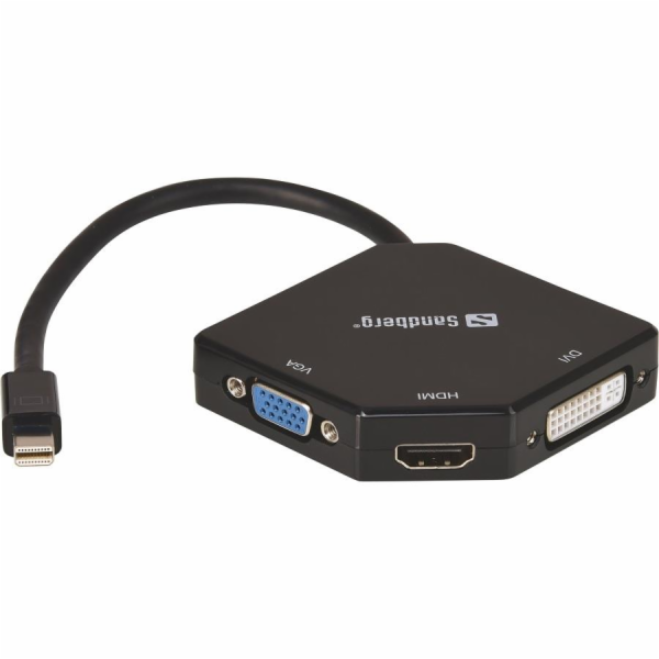 Sandberg 509-12 Adapter MiniDP>HDMI+DVI+VGA