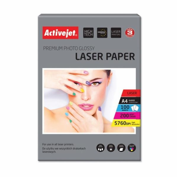 Activejet AP4-200G100L (A4; 100 kopií) lesklý papír