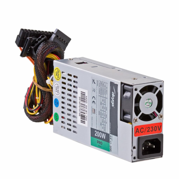 Akyga ITX PC zdroj 200W Pro ventilátor 4cm