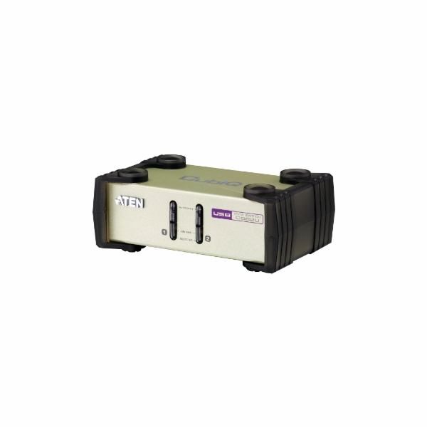 ATEN KVM switch CS-82U PS/2+USB 2PC včetně kabeláže 1,2m