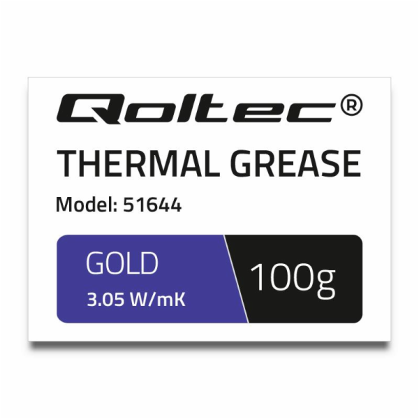 QOLTEC 51644 Qoltec teplovodivá pasta 3.05 W/m-K 100g gold