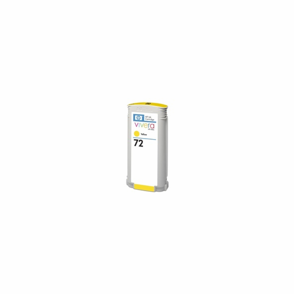HP 72 Yellow DJ Ink Cart, 130 ml, C9373A