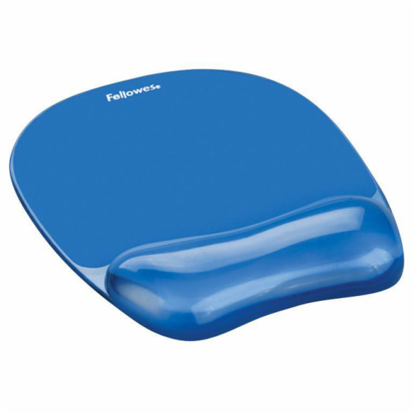 Fellowes Crystal Gel Mouse Gel Wrist Support blue