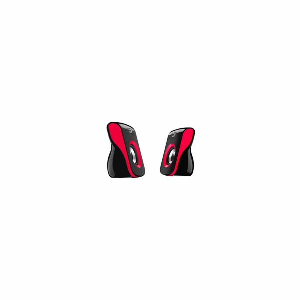 GENIUS repro SP-Q180 Red, 2.0, 6W, USB napájení, 3,5" jac...