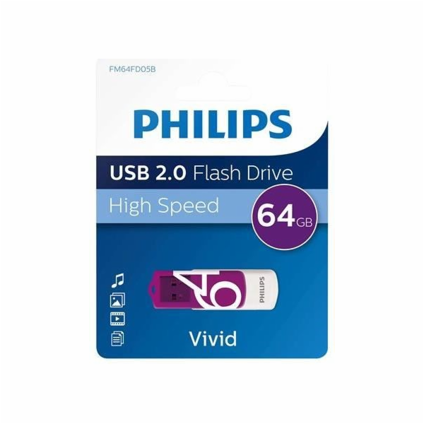 Philips USB 2.0             64GB Vivid Edition Magic Purple
