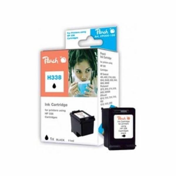 PEACH kompatibilní cartridge HP C8765E No.338, Black, 17ml