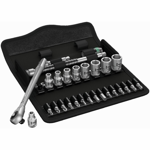 WERA 8100 SA 7 Zyklop Metal ratchet set push-through square