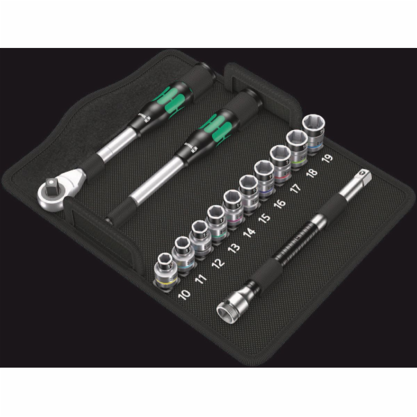WERA 8006 SC 1 Zyklop Hybrid Ratchet set 1/2  drive metric