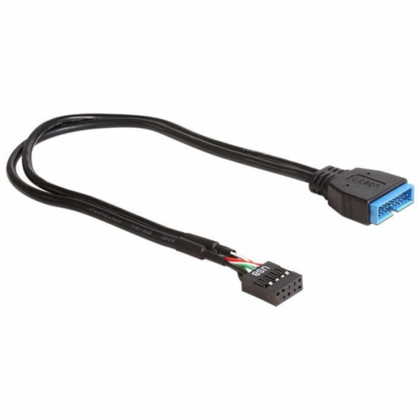 Delock - USB interní kabel - hlavička USB 9 pinů (F) do 1...