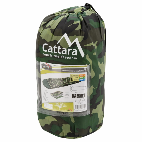 Spacák Cattara NAVY mumie 10°C