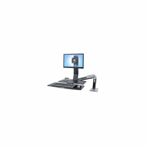 Ergotron WorkFit-A Single LD Workstation With Worksurface...