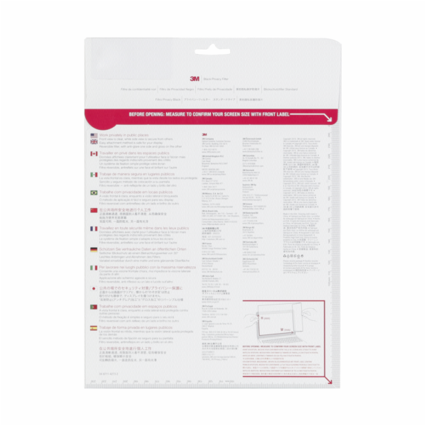 3M PF240W9B bezpecnostní filtr cerný pro 61,0cm 24,0  16:9