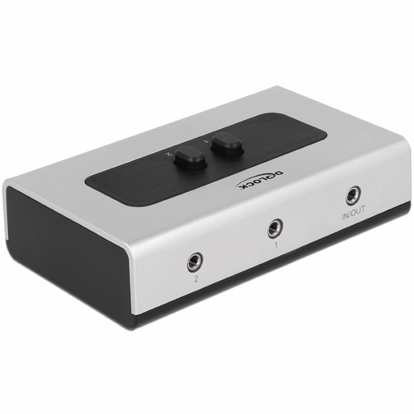 DeLock 87699 Delock Switch Stereo Jack 3.5 mm 2 portový m...