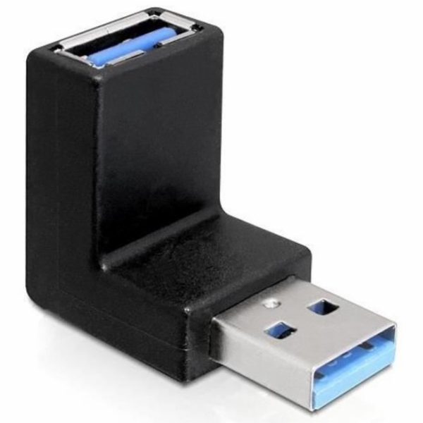 Redukce USB 3.0. A/M  - USB 3.0 A/F pod úhlem 90