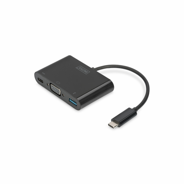 DIGITUS Adaptér USB typu C Multiport na VGA 1x VGA, 1x US...