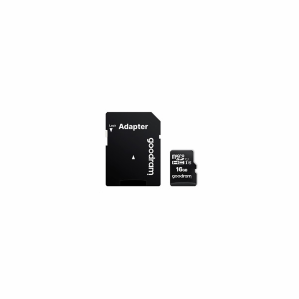GOODRAM MicroSDHC karta 16GB M1AA, UHS-I Class 10, U1 + a...