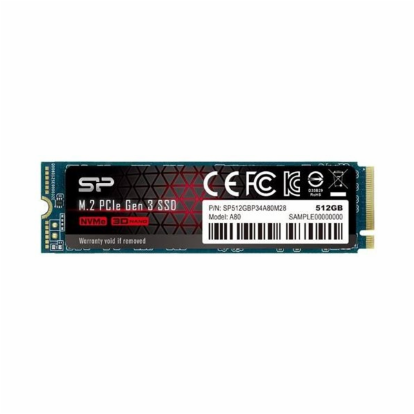 Silicon Power P34A80 512GB M.2 2280 PCI-E x4 Gen3 NVMe SS...