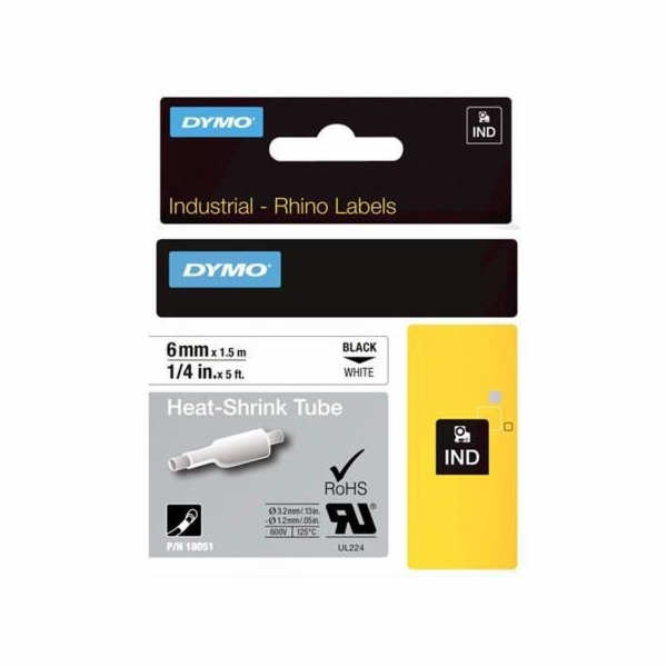 Dymo Rhino IND ORIGINAL teplem smrštitelná bužírka 6mm x ...