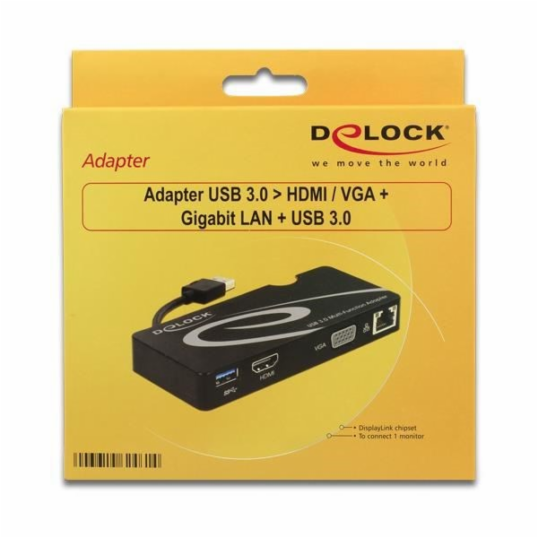 Delock USB-A stanice/replikátor (62461)