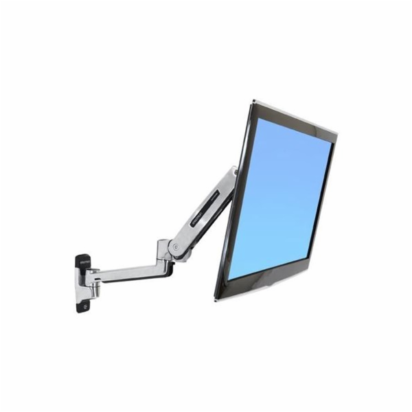 ERGOTRON LX Sit-Stand Wall Mount LCD Arm, Polished - flex...