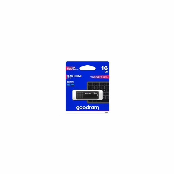 GOODRAM Flash Disk 16GB UME3, USB 3.0, černá UME3-0160K0R11