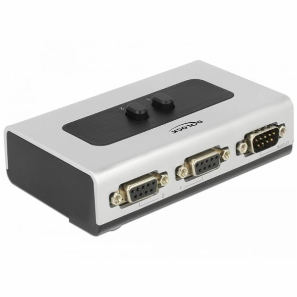 Delock - Přepínač - 3 x sériový - desktop, pro připevnění...
