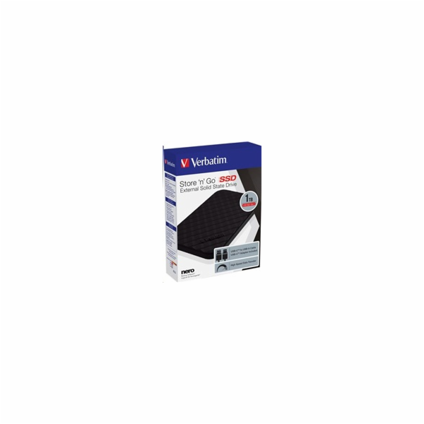 VERBATIM externí SSD 1TB Store ´n´ Go Portable USB3.2 Gen...