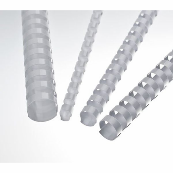 EUROSUPPLIES plastové hřbety/ formát A4/ 38mm/ bílé/ 50 pack