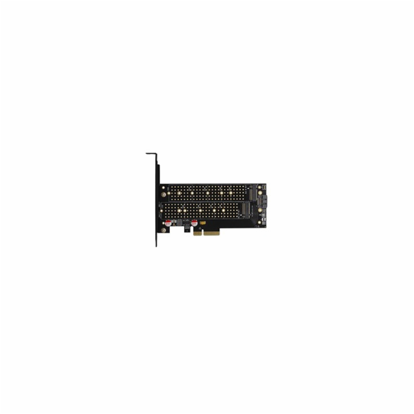 AXAGON PCEM2-D, PCIe x4 - M.2 NVMe M-key + SATA B-key slo...