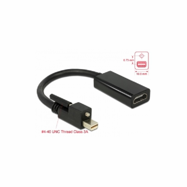 Delock AV adaptér DisplayPort Mini - HDMI černý (62640)