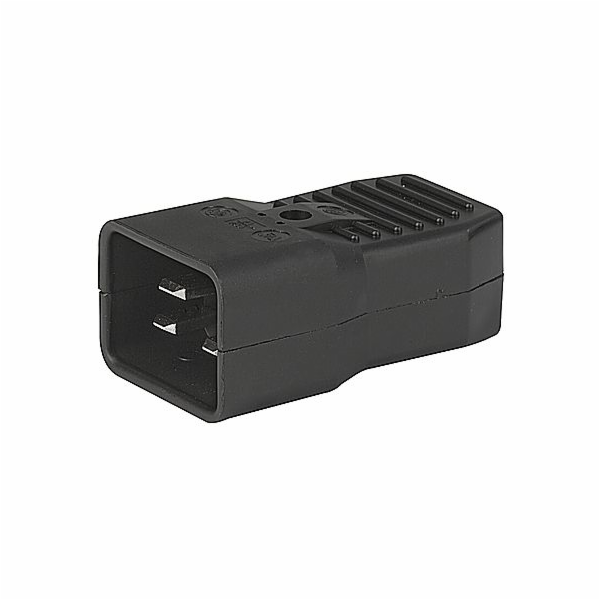 PREMIUMCORD Konektor napájecí 230V na kabel (samec, IEC C20)