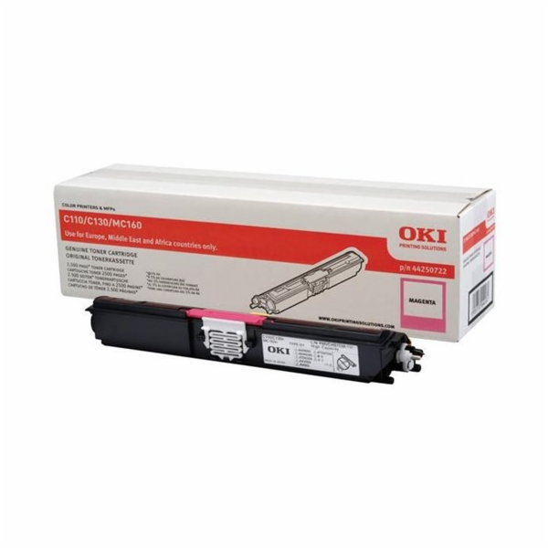 44250722 OKI Toner magenta pre C110/130n (2.500 stran) /M...