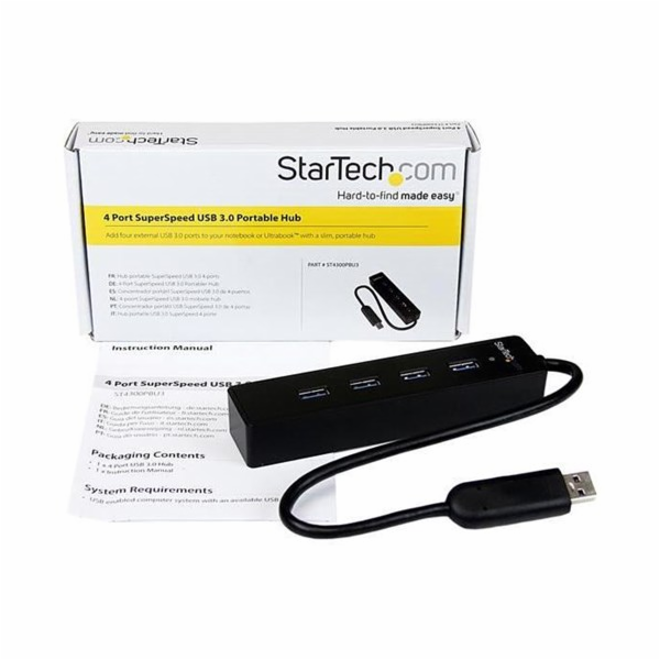 StarTech USB HUB 4x USB-A 3.0 (ST4300PBU3)