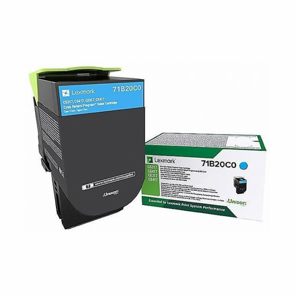 Lexmark 71B20C0 Rückgabe-Tonerkasette Cyan 