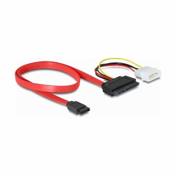 Delock Molex - SATA 22-pin, 0,4m, Vícebarevné (84230)