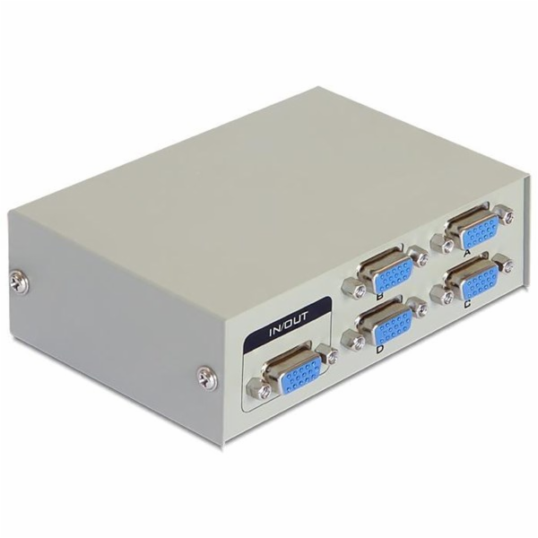 Delock Switch VGA 4 port manual bidirectional - Spínač mo...
