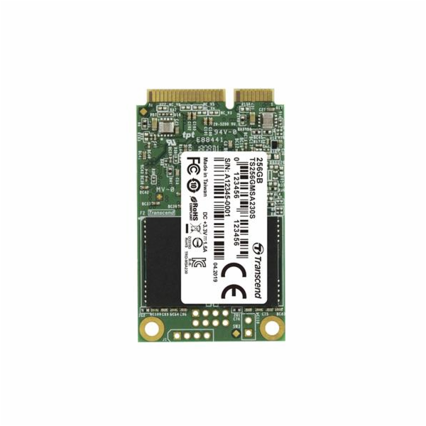 TRANSCEND MSA230S 256GB SSD disk mSATA, SATA III 6Gb/s (3...