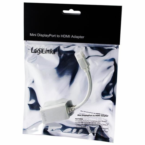 LogiLink CV0036A Adaptér Mini DisplayPort na HDMI se zvuk...