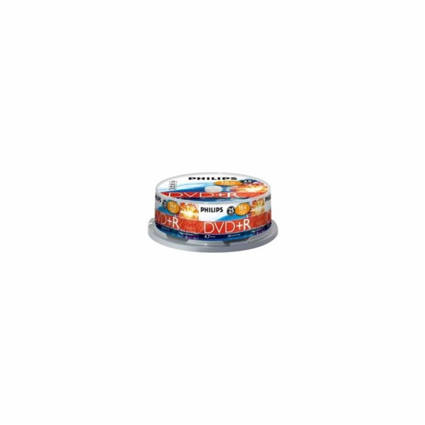 1x25 Philips DVD+R 4,7GB 16x SP