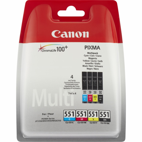 CANON CLI-551 C/M/Y/BK Pack